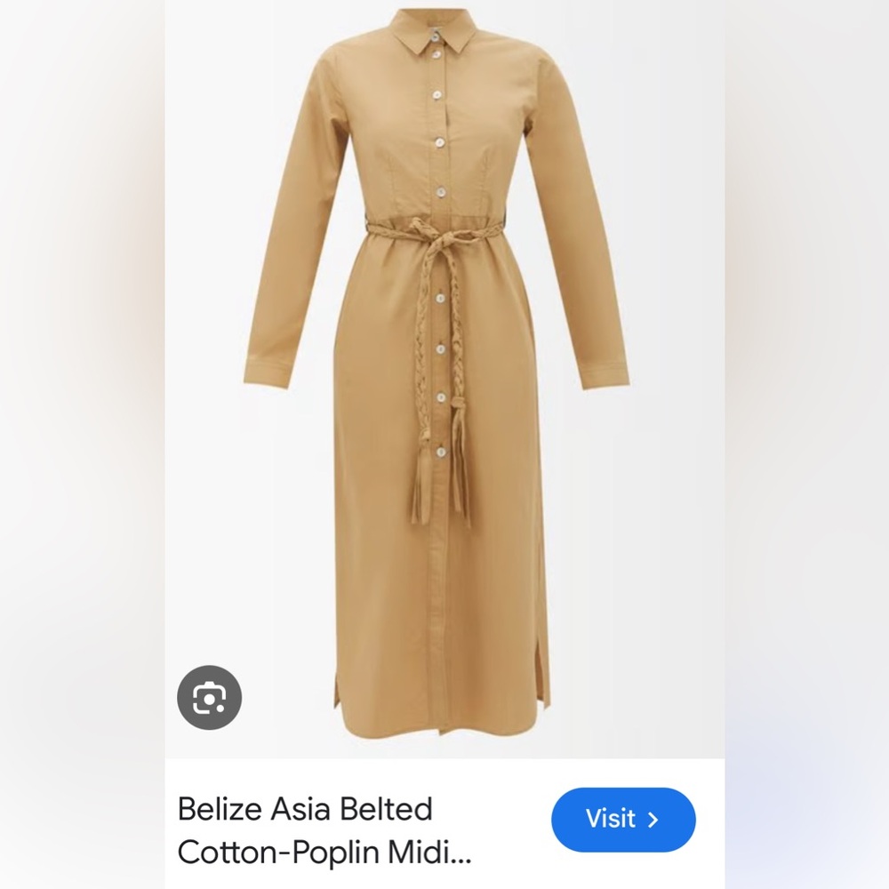 Belize‎ - Elegant Tan Button-Down Dress